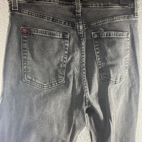 BDG Kick Flare High Rise Cropped Black Jeans - Picture 13 of 16